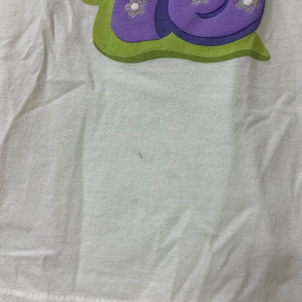 Oshkosh Vintage Baby Girls Size 12 Months White Short Sleeve T Shirt Snail Y2K
